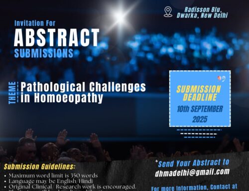 Call for Abstracts – 15th National Homoeopathic Conference 2025